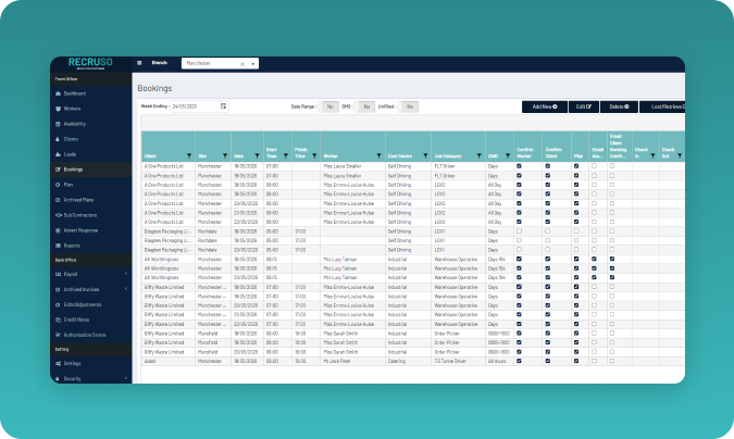 Image of RECRUSO Temp Software