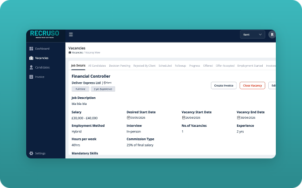 Image of Recruso Software (perm)